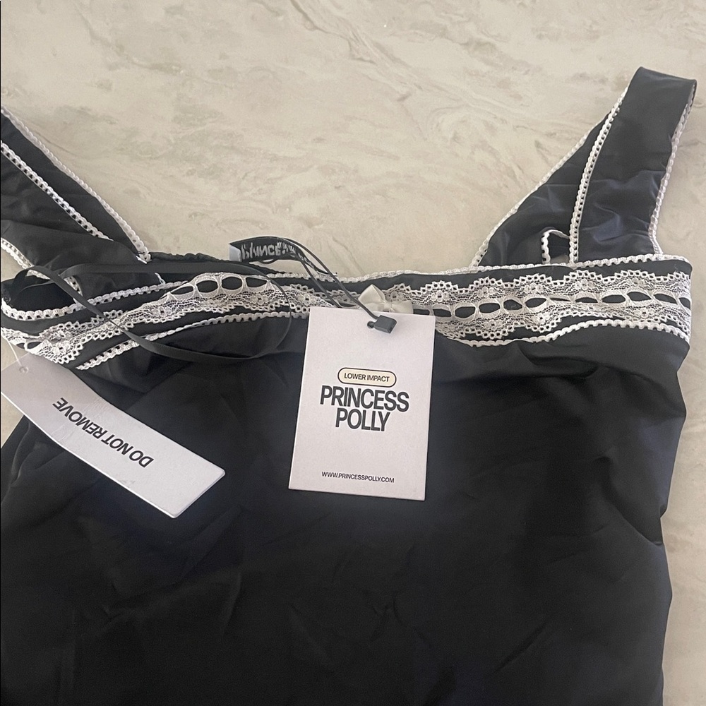 NWT Princess Polly Keating Bodysuit Black size 4 - Picture 10 of 11